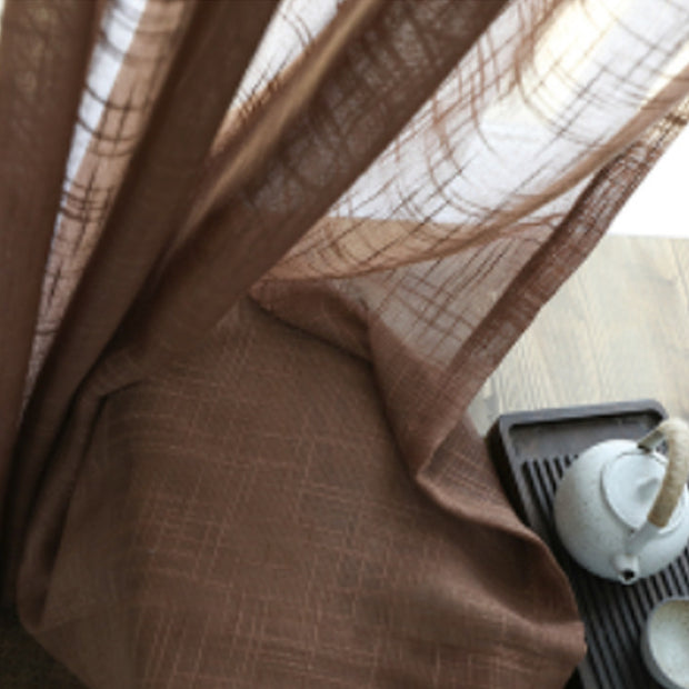 Japanese Linen Half Shade Curtain - Homura Collections