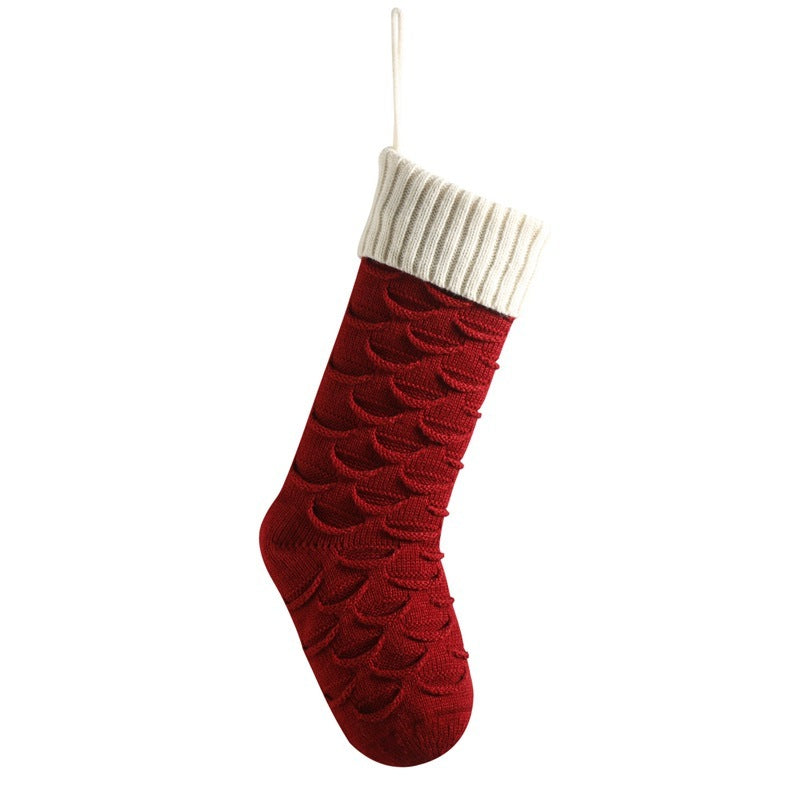 Christmas Gift Bag Decorative Socks Knitted Hanging Decoration - Homura Collections