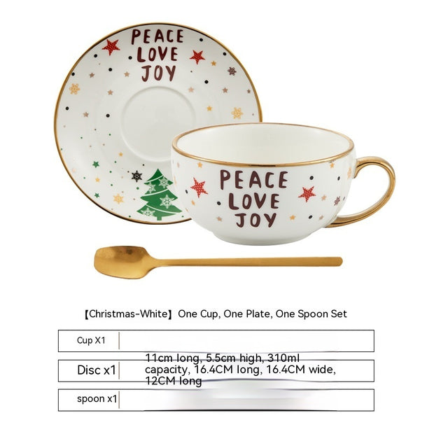 Christmas Ceramic Cup Dish - Homura Collections