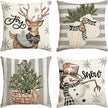 Christmas  Throw Pillow Covers, 18 X 18 Inch - Homura Collections