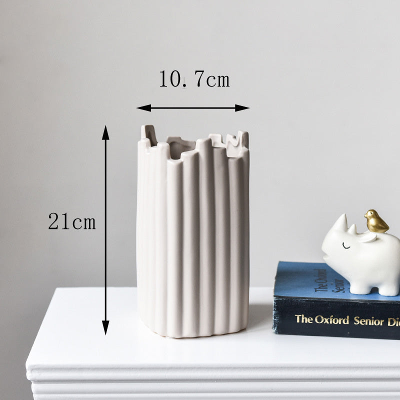 Nordic Irregular Ceramic Decorative Vase - Homura Collections