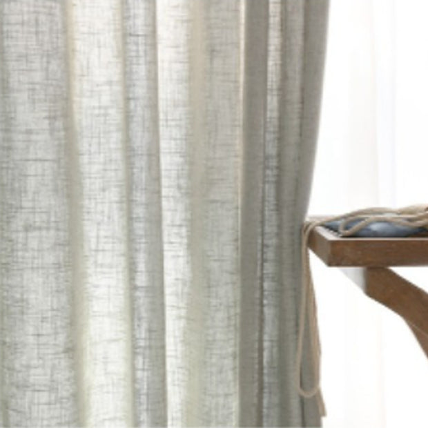 Japanese Linen Half Shade Curtain - Homura Collections