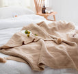 Nordic Fringed Knit Wool Blanket - Homura Collections