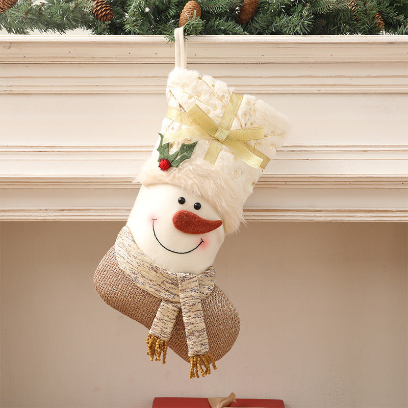 Nordic style white Christmas socks - Homura Collections