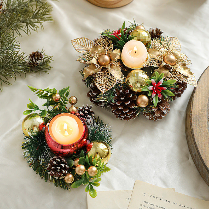 Christmas Candlestick Wreath