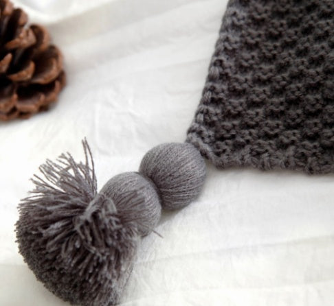 Nordic Fringed Knit Wool Blanket - Homura Collections