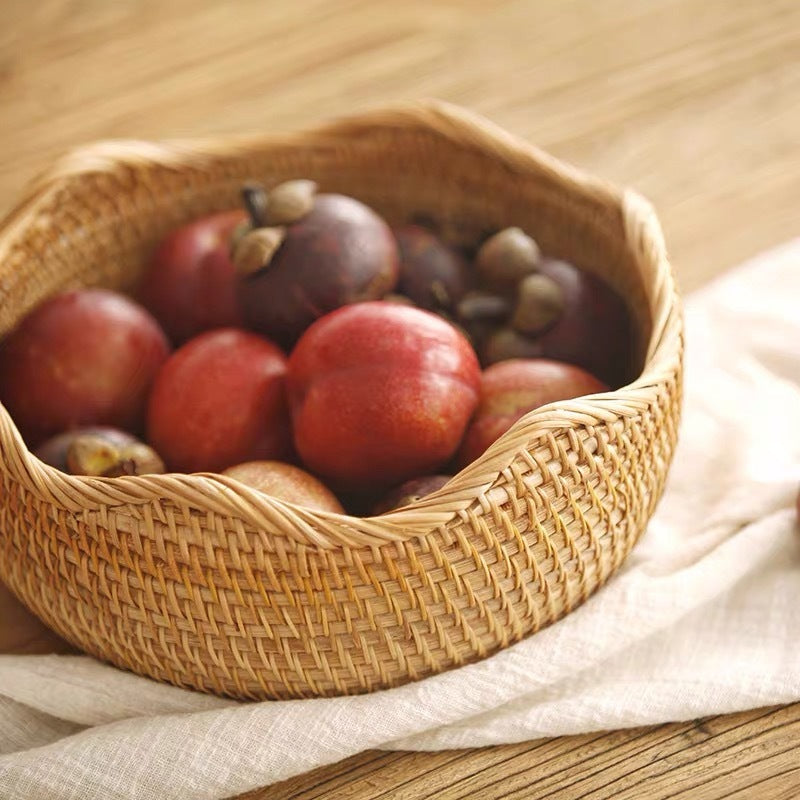 Woven Rattan Storage Basket