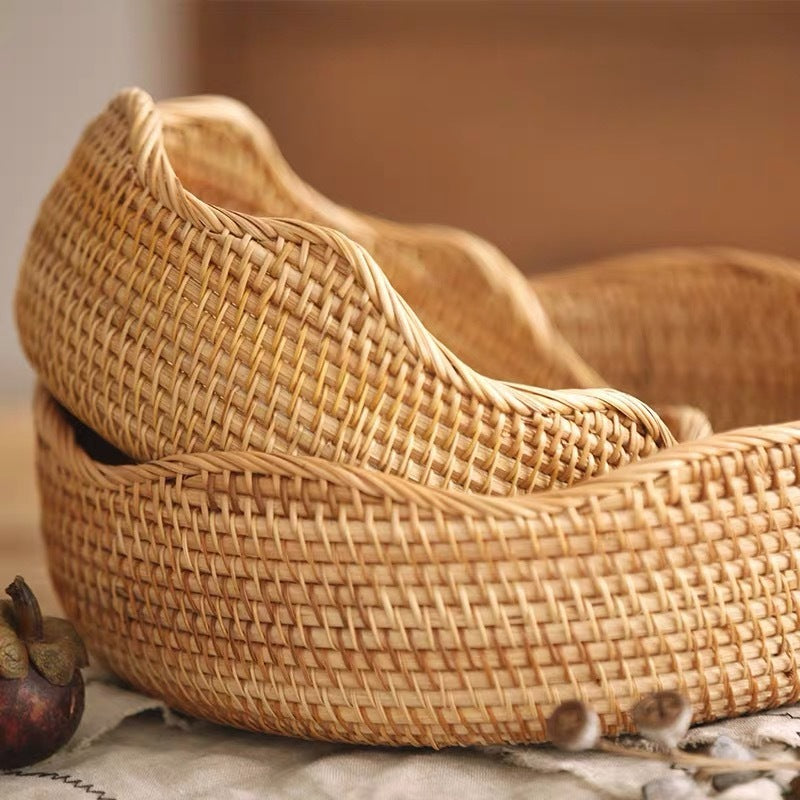 Woven Rattan Storage Basket