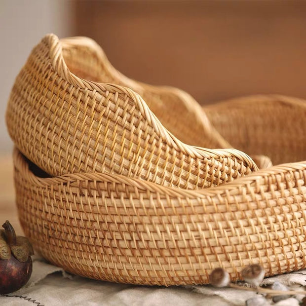 Woven Rattan Storage Basket - Homura Collections