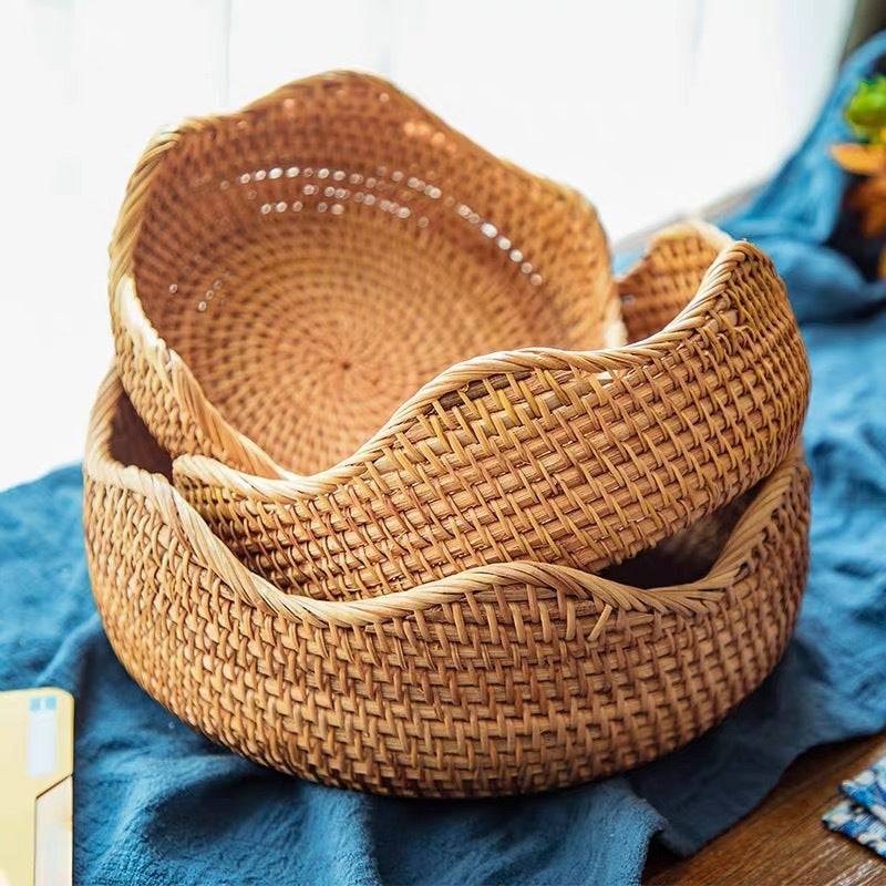 Woven Rattan Storage Basket