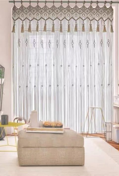 Bohemian Hand-Woven Tapestry Curtain - Homura Collections
