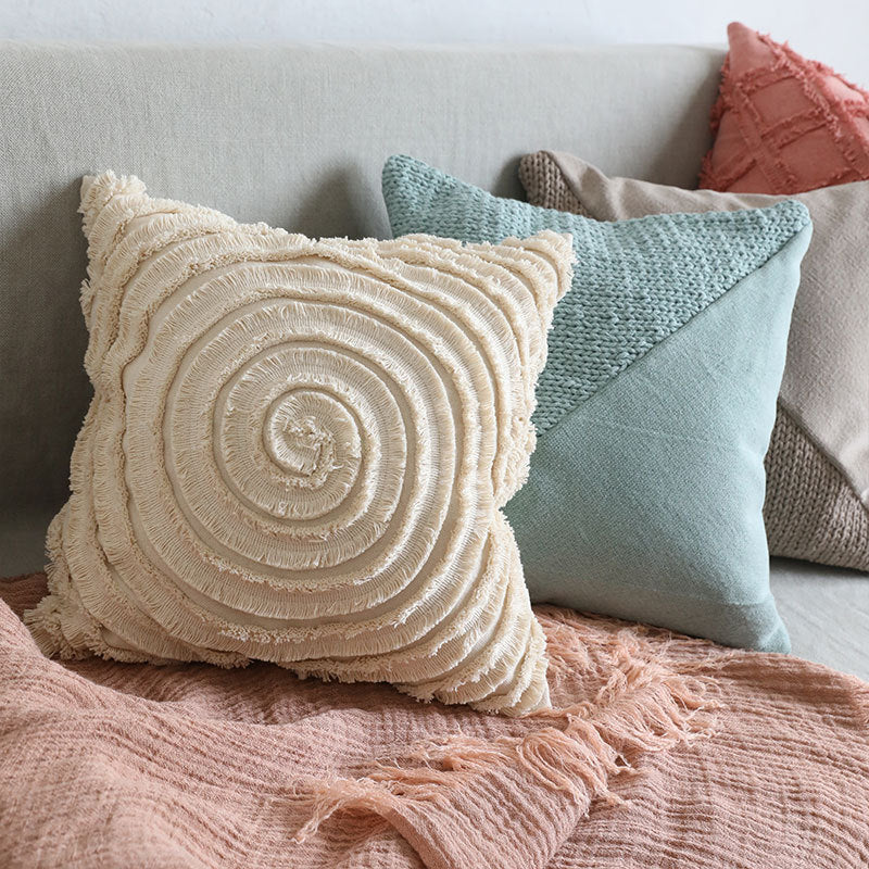 Cotton Bud Cushion Pillow Cover