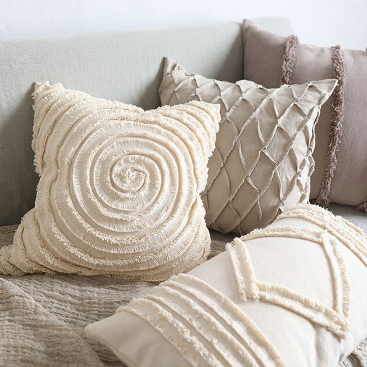 Cotton Bud Cushion Pillow Cover