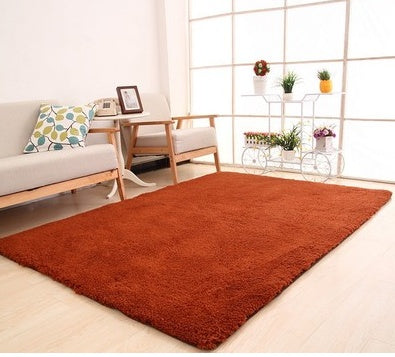 White Fluffy Area Rug