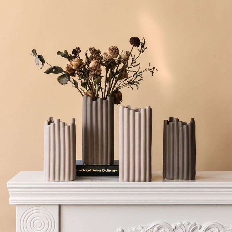 Nordic Irregular Ceramic Decorative Vase - Homura Collections