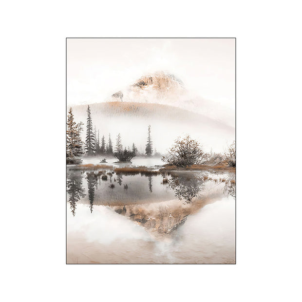 Natural Landscape Wall Art Canvas Flower Printing - Homura Collections