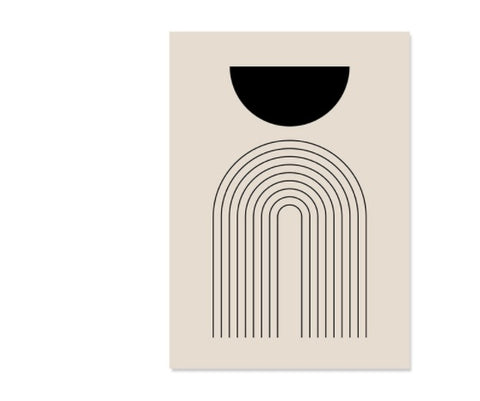 Boho Canvas Abstract Lines - Homura Collections