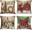 Christmas  Throw Pillow Covers, 18 X 18 Inch - Homura Collections