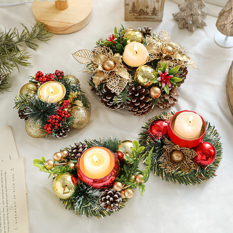 Christmas Candlestick Wreath