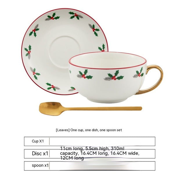 Christmas Ceramic Cup Dish - Homura Collections