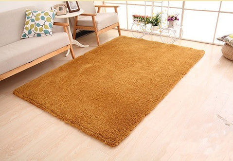 White Fluffy Area Rug