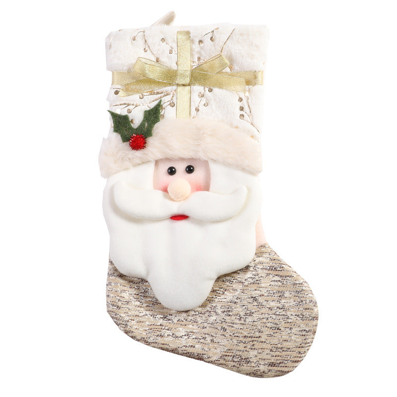 Nordic style white Christmas socks - Homura Collections