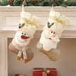 Nordic style white Christmas socks - Homura Collections