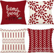 Christmas  Throw Pillow Covers, 18 X 18 Inch - Homura Collections