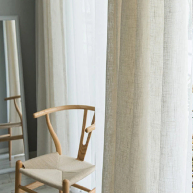 Japanese Linen Half Shade Curtain - Homura Collections