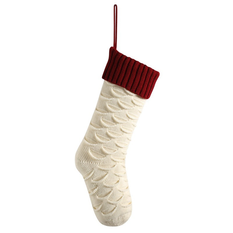 Christmas Gift Bag Decorative Socks Knitted Hanging Decoration - Homura Collections