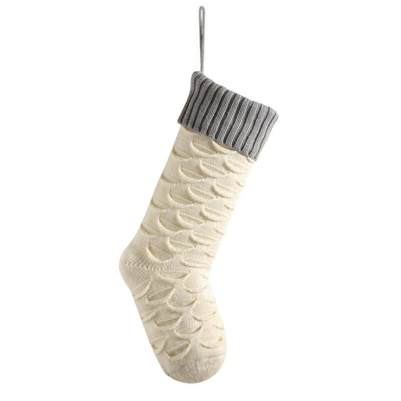 Christmas Gift Bag Decorative Socks Knitted Hanging Decoration - Homura Collections