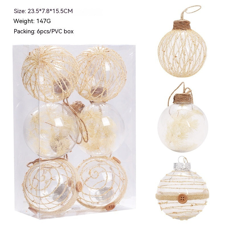 Christmas Decorations Transparent PET Twine