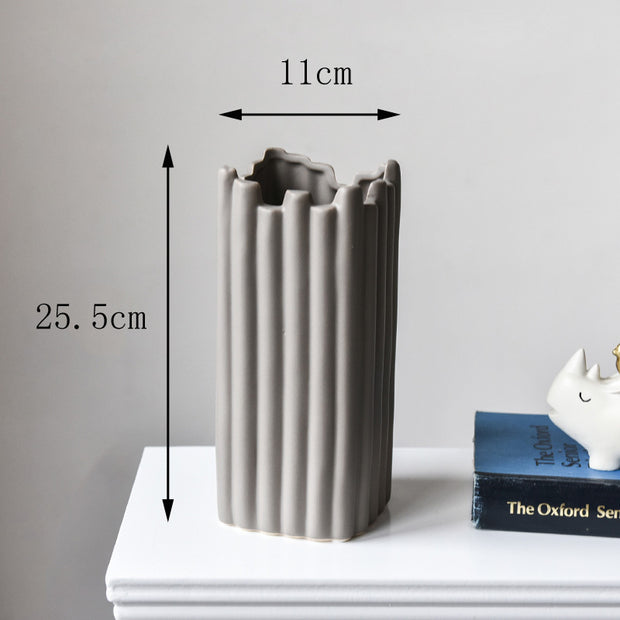 Nordic Irregular Ceramic Decorative Vase - Homura Collections