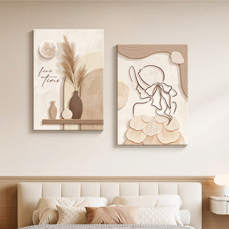Abstract Line Character Mural - Homura Collections