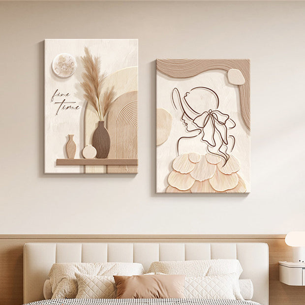 Abstract Line Character Mural - Homura Collections