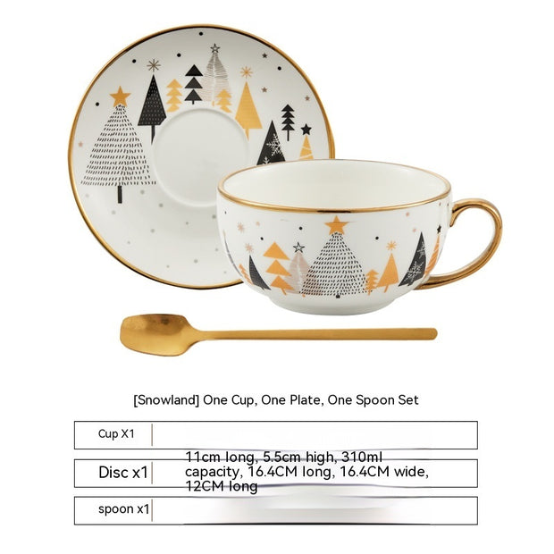 Christmas Ceramic Cup Dish - Homura Collections