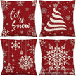 Christmas  Throw Pillow Covers, 18 X 18 Inch - Homura Collections