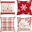 Christmas  Throw Pillow Covers, 18 X 18 Inch - Homura Collections