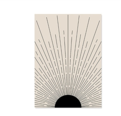 Boho Canvas Abstract Lines - Homura Collections