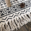 Nordic cotton and linen tassel carpet - Homura Collections