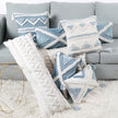 Blue Geometric Tufted Pillow Case - Homura Collections