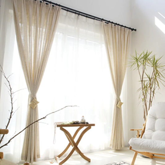 Japanese Linen Half Shade Curtain