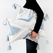 Blue Geometric Tufted Pillow Case - Homura Collections