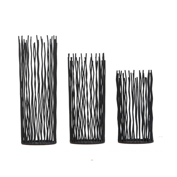 Wrought Iron Geometric Candle Holder - Homura Collections