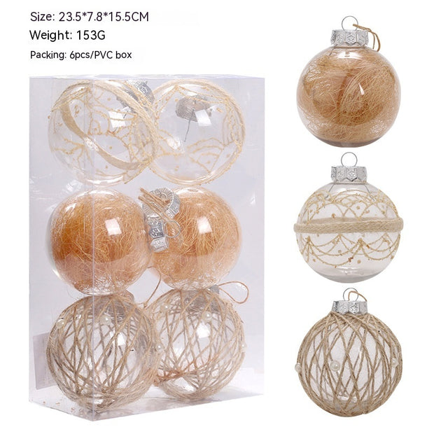 Christmas Decorations Transparent PET Twine - Homura Collections