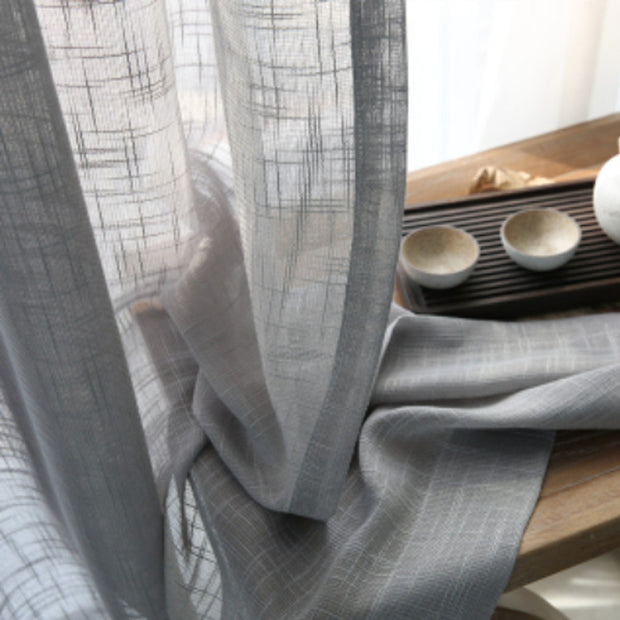 Japanese Linen Half Shade Curtain - Homura Collections