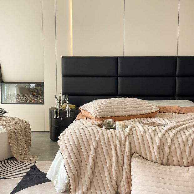 Nordic Light Luxury Rabbit Plush Blanket - Homura Collections