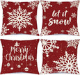 Christmas  Throw Pillow Covers, 18 X 18 Inch - Homura Collections