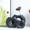 Nordic Style Semi-circle Ceramic Vase - Homura Collections