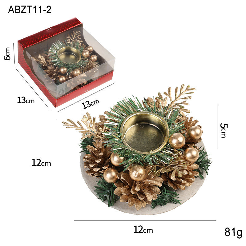 Christmas Candlestick Wreath